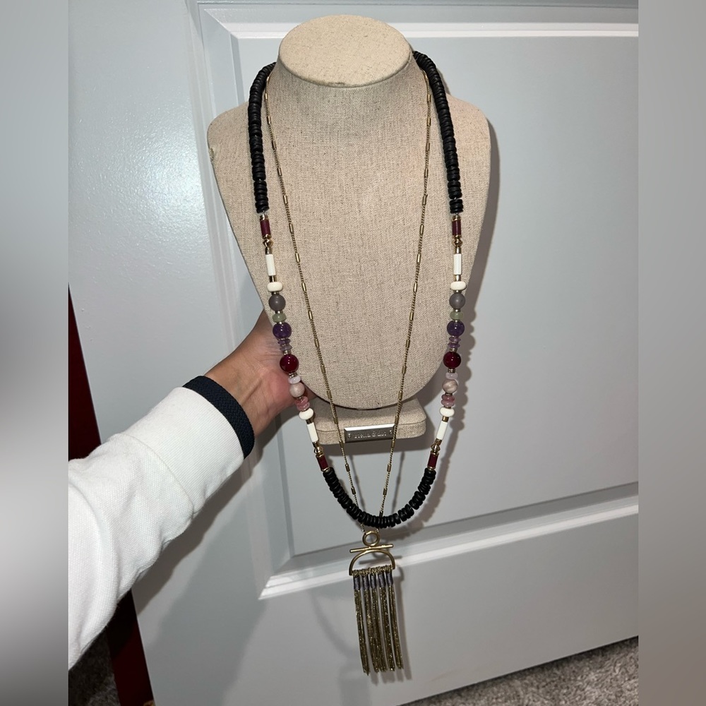 Stella & Dot Genevieve Tassel Necklace